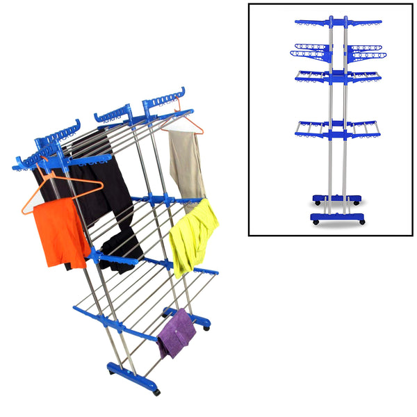 Stainless Steel Cloth Drying Stand – Durable and Space-Saving Laundry Solution