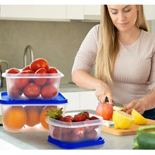 3-Piece Square Food Storage Container Set, Ideal for Grocery and Kitchen Organization