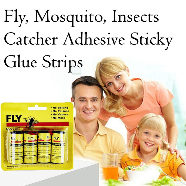 Fly & Mosquito Insects Catcher – Adhesive Sticky Glue Strips for Effective Pest Control