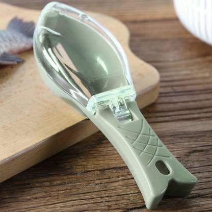 Fish Scale Scraper & Skin Peeler - Essential Kitchen Tool for Cleaning Fish