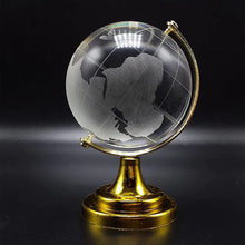 Crystal Globe World Map 50mm with Golden Stand (1 Pc)