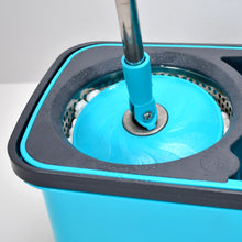 Quick Spin Mop with Plastic Spin Bucket - Easy Wheels and Large Bucket for Efficient Floor Cleaning.