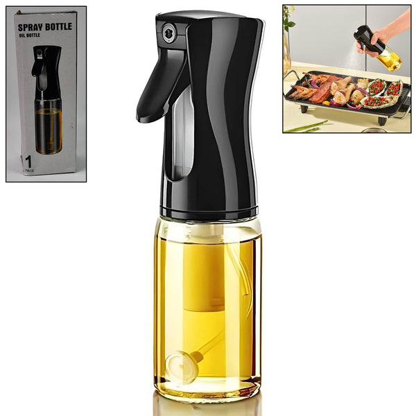 Glass Oil Dispenser Bottle Spray (1 Pc  200 Ml Approx)