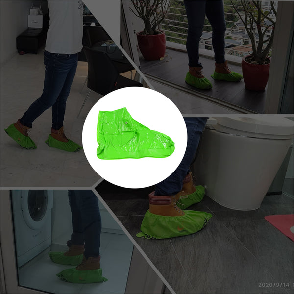 Plastic Shoes Cover – Reusable Anti-slip Zippered Waterproof Overshoes for Kids & Adults, Ideal for Rainy Season (1 Pair)