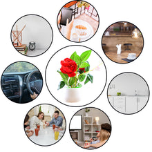 4863 Artificial Rose Flower Plant With Pot For Home Office Or Gift