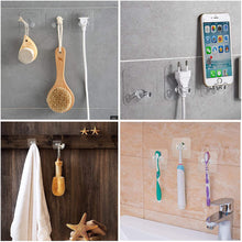 Transparent Multi-Function Wall Storage Hooks - Space-Saving Organizer