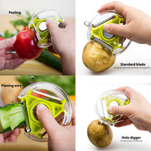 Vegetable slicer round planer peeler and cutter - multi-purpose kitchen tool for efficient food prep.