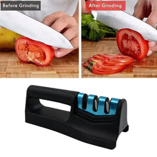 9-in-1 Knife Sharpener with Vegetable Chopper & Fish Scale Remover - Handheld Pocket Knife Sharpener for Kitchen & Chefs