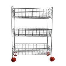 5360 Stainless Steel Fruit  Vegetable Stand Kitchen Trolley 3 Tier Kitchen Trolley  Fruit Basket  Vegetable Stand For Storage  Onion Potato Rack For Kitchen  Vegetable Rack For Kitchen