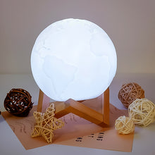 3d Moon Night Lamp With Stand (Color Box  Yellow  White Light  1 Pc)