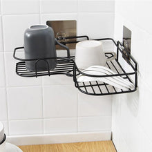 Self-Adhesive Corner Shelf Organizer – Kitchen and Bathroom Storage Rack