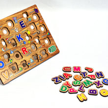 Wooden Capital Alphabets Letters Learning Educational Puzzle Toy For Kids.