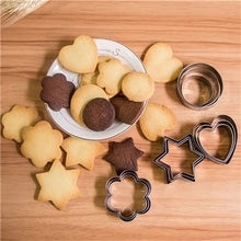 Stainless Steel Cookie Cutter Set (12 Pieces) – Heart, Round, Star & Flower Shapes