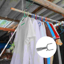 Stainless Steel Telescopic Pole Clothes Hooks Hanger (1 Pc  155 Cm)