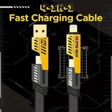 4-in-1 65W Charging Cable - Multi-Device Fast Charger (1 Pc)