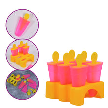 Kulfi Maker Moulds Set – 6-Piece Plastic Homemade Kulfi Mould Set for Freezer Use