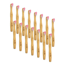 Bamboo Wooden Toothbrush Soft Toothbrush Wooden Child Bamboo Biodegradable Toothbrush Manual Toothbrush For Adult Kids (15 Pcs Set  With Round Box)