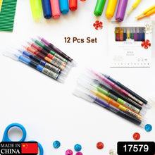 12-Color Roller Ball Pen Set – Quick-Drying 0.5 mm Gel Ink Pens for Writing, Drawing, Journaling, and Office Use (12 Pcs)