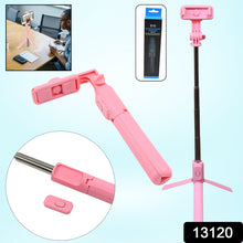 Portable Foldable Selfie Stick with Remote Control – 3-Axis Tripod Hand Stabilizer for Smartphones, TikTok, Vlog, YouTube Video Recording (1 Pc)