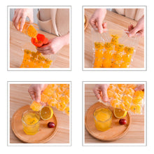 Disposable Ice Cube Bags with Self-Seal – Stackable Easy Release Mold for Cocktail, Food, and Wine