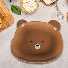 Bear Shaped Food Serving Plate - Durable Cartoon Snack Plate for Fruits and Desserts (1 Pc)