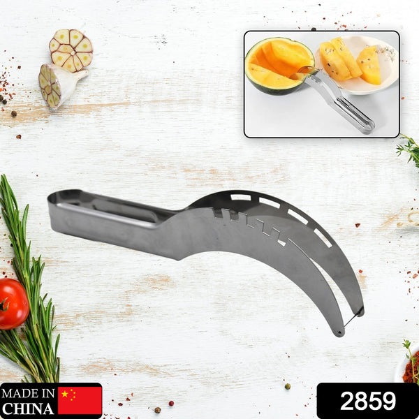 Stainless Steel Watermelon Slicer - Cantaloupe Corer, Fruit & Vegetable Cutting Tool for Kitchen Use