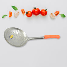 Colander Spoon Non Slip Hand Polished Thickened Hot Pot Spoon For Kitchen For Restaurant Stainless Steel Cooking Colander Skimmer Slotted Spoon Kitchen Strainer Ladle With Long Handle For Kitchen Cooking Baking (35 Cm)