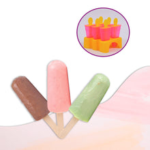 Kulfi Maker Moulds Set – 6-Piece Plastic Homemade Kulfi Mould Set for Freezer Use