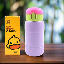 Duck Stainless Steel Water Bottle - 400ml Spill-Proof, BPA-Free for Kids, Adults, School, Home, and Office Drinkware