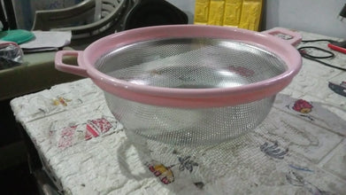 Big Stainless Steel Colander – Large Mesh Basket Strainer for Pasta, Veggies & Fruits (1pc)