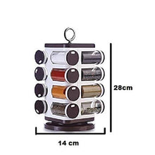 8119 Ganesh Multipurpose Revolving Spice Rack With 16 Pcs Dispenser Each 100 Ml Plastic Spice Abs Material 1 Piece Spice Set 1 Piece Spice Set  (Plastic)