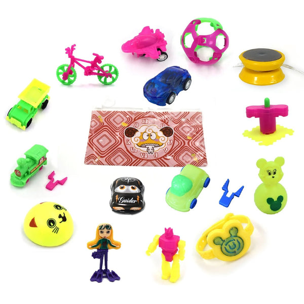 Friction Powered Push & Go Toy Set for Kids – Combo Pack of 16 Designs for Boys and Girls.