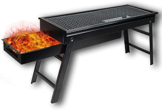 Folding Portable Barbecue BBQ Grill Set – For Outdoor & Home Use