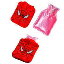 6508 Spiderman Small Hot Water Bag With Cover For Pain Relief Neck Shoulder Pain And Hand Feet Warmer Menstrual Cramps.