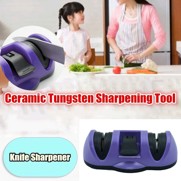 Manual Knife Sharpener – 2-Stage Sharpening Tool for Ceramic & Steel Knives