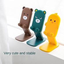 Cute Bear Design Foldable Mobile Stand - Multi-Angle Adjustable