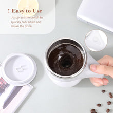 Magnetic Self-Stirring Coffee Mug – Stainless Steel Travel Mixing Cup for Coffee, Milk & Hot Chocolate, Battery Operated