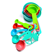 10pcs Plastic Measuring Spoons And Cups Set For Home Kitchen Cooking