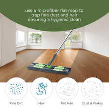 Multipurpose Wet & Dry Microfiber Flat Mop – 360° Rotating Head, Telescopic Steel Handle (1 Pc, Multi-Color)