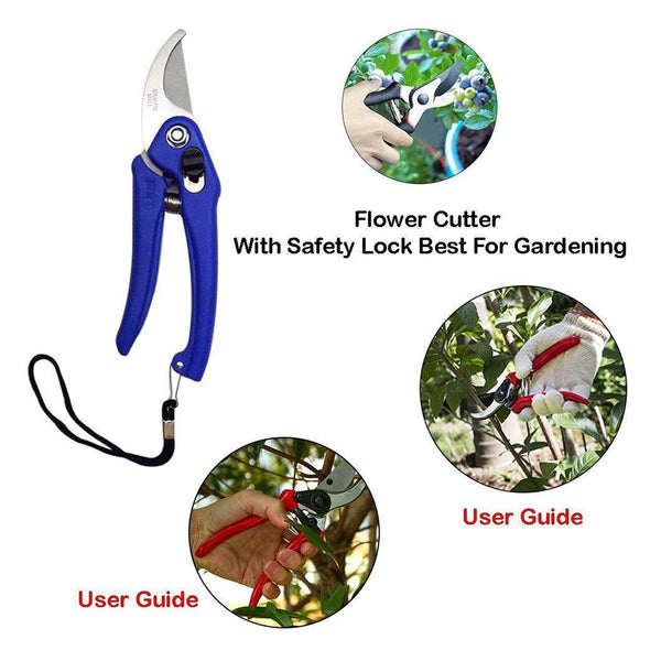 Garden Shears Pruners Scissor – Sharp and Durable Tool for Cutting Branches, Flowers, Leaves, and Pruning Plants