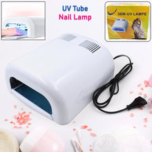 UV Glue Nail Curing Lamp - 36W Fast Curing with 4 Tubes (1 Pc)