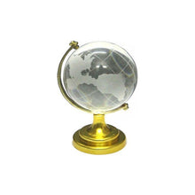 Crystal Globe World Map 50mm with Golden Stand (1 Pc)