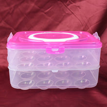 Double Layer 24-Grid Egg Storage Box - Egg Container