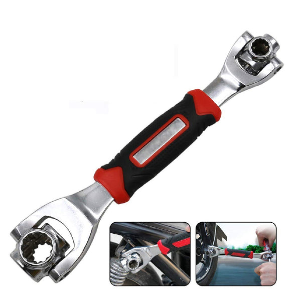 48-in-1 Wrench Swivel Head Multi-Tool Spanner - Universal Socket Tool for Furniture & Car Repair