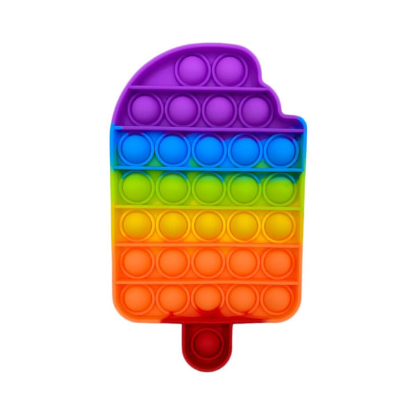 4716 Ice Cream Candy Shape Pop Fidget Toy Push Pop Bubble Fidget Sensory Toy For Kids And Adults Fidget Popper Stress Reliever Sensory Fidget Poppers