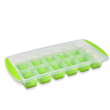 7169  18 Cavity Pop Up Ice Cube Tray Easy Release Flexible Silicone Bottom Ice Tray  Stackable Ice Tray 100 Bpa Free Food Grade For Freezer