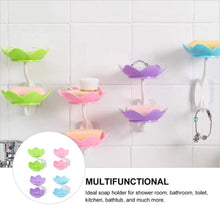 7963 Dabble Layer Flower Self Draining Soap Dish Holder Bathroom Shower Soap Holder Dish Storage Plate Tray For Bathroom Kitchen Bathtub