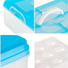 3-Layer Plastic Egg Storage Box - 36 Grid Organizer for Refrigerator