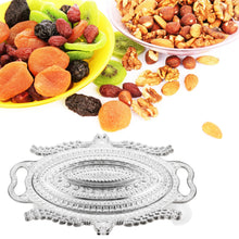 Plastic Peacock Dry Fruit Serving Tray with Silver Finish