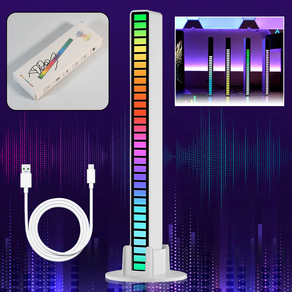 Rhythm Lights AGC – Voice-Activated RGB LED Sound-Controlled Ambient Light for Car & Home (1 Pc)